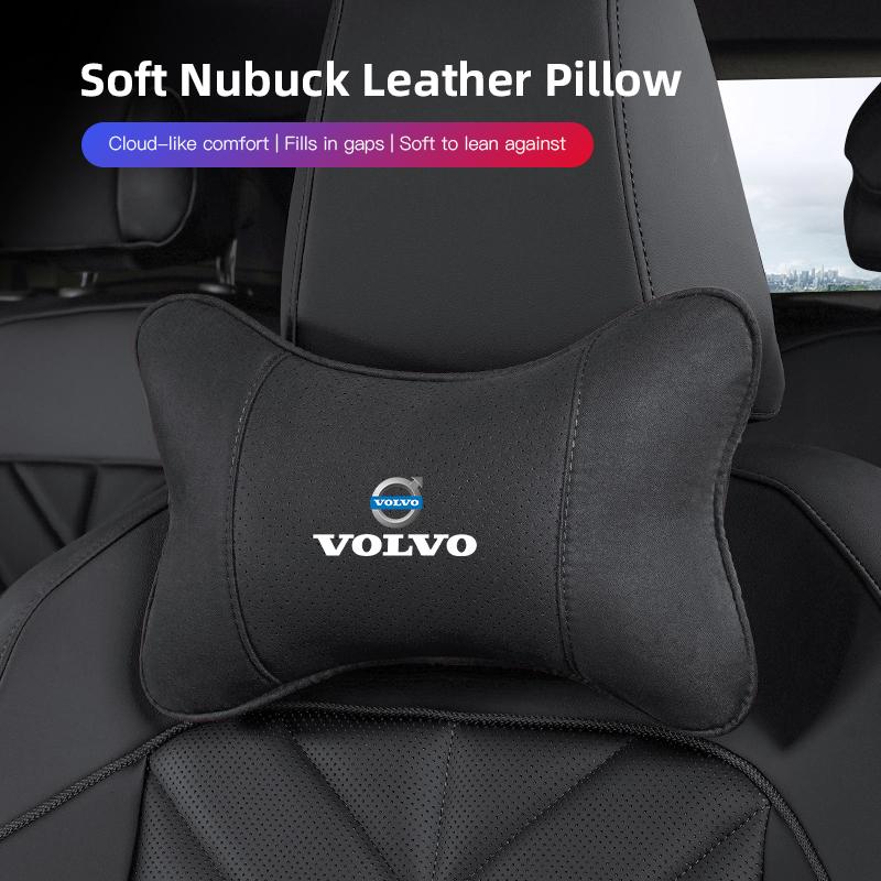 Keychain High-quality Car Headrest Memory Foam Automobile Neck Pillow Interiors Accessories For Volvo V60 V40 XC60 XC90 V50 S90