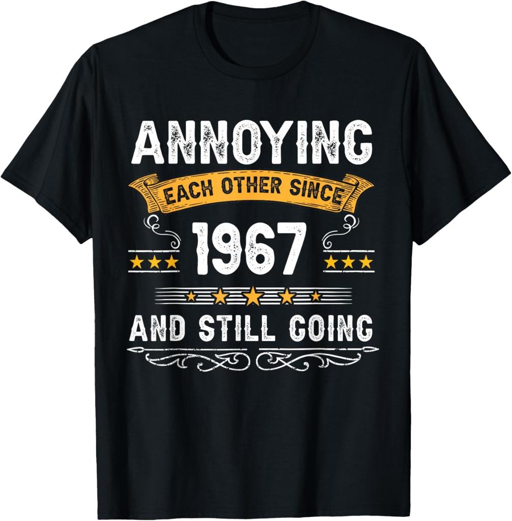 Vintage 1967 Limited Edition Print Original Design Gifts T Shirts Personalized Clothing Printed T-shirt