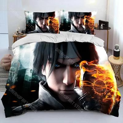 3D Print King Of Fighters Retro Bedding Set Boys Girls Twin Queen Size Duvet Cover Pillowcase Bed Kids Adult Home Textileextile