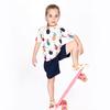 Kids' Sun Protection Two-Piece: Short Sleeve Casual Beachwear & Loose Pants for Boys & Girls