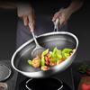 Hanle 316 Stainless Steel Non-stick Flat-Bottom Wok