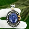 Friendship Day Sale Natural Sodalite Citrine 925 Silver Mother Pendant Jewelry
