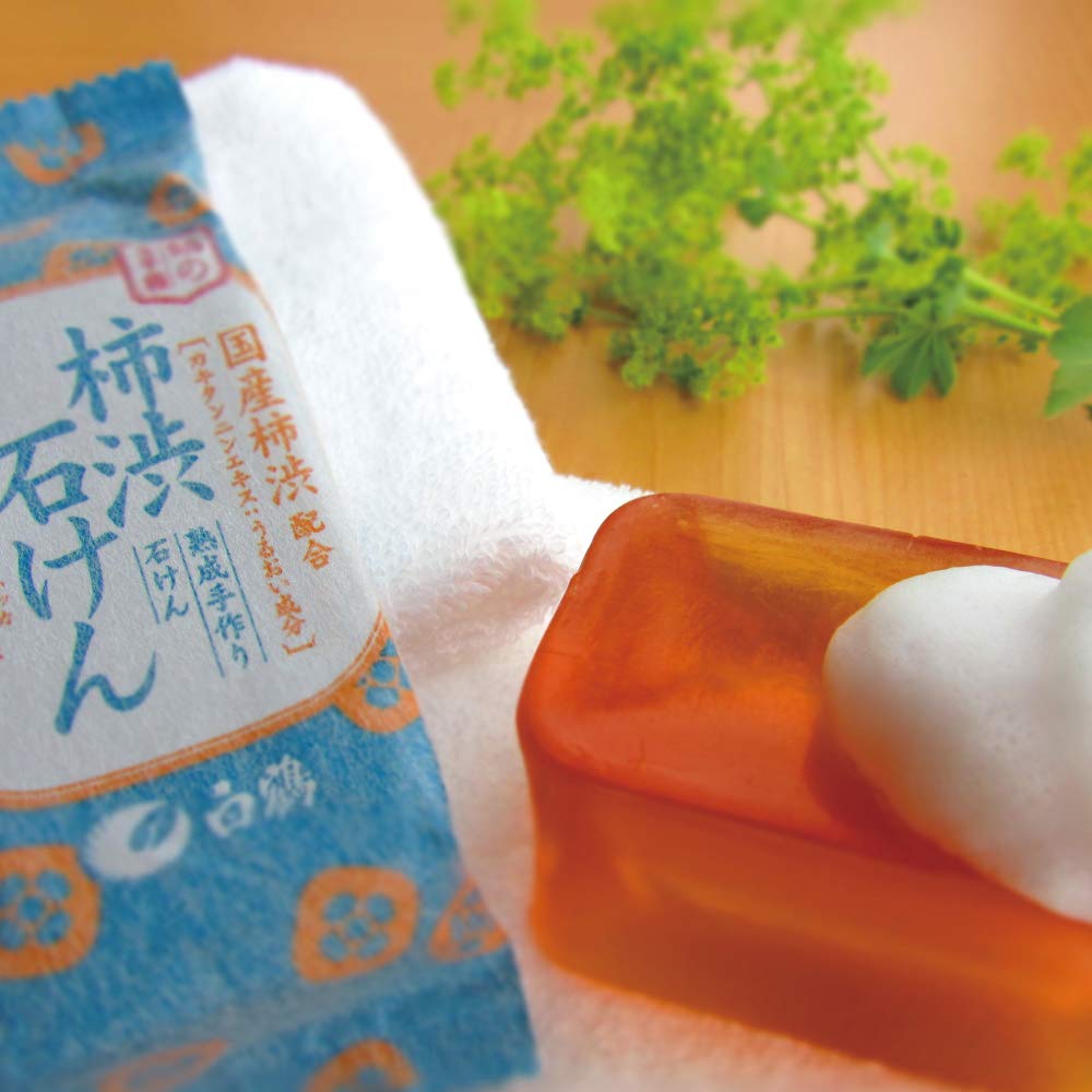 Hakutsuru Treasure Box Medicated Persimmon Tannin Soap 110g Crane's