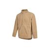 Men's Lamb's Wool Stay Warm Half Zipper Solid Color Khaki DD2183-247