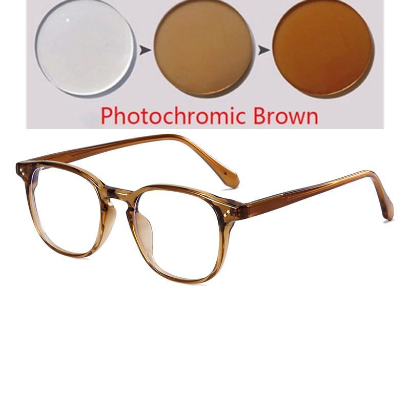 -0.5 -0.75 To -6.0  Square Customize Prescription Eyeglasses Women Men Anti-Reflective Student Finished Glasses Nearsighted