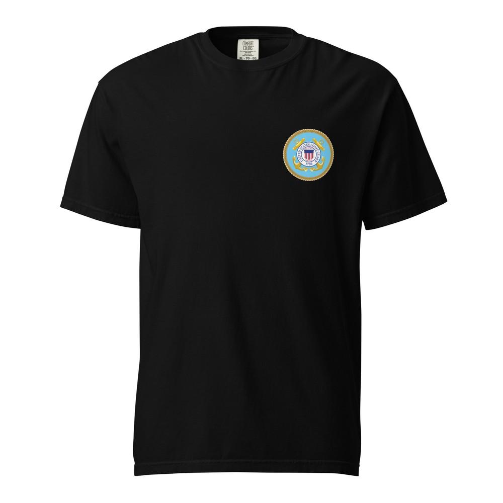 United States Coast Guard USCS Seal T-Shirt Official Comfort Colors Garment Dyed Unisex T-Shirt M