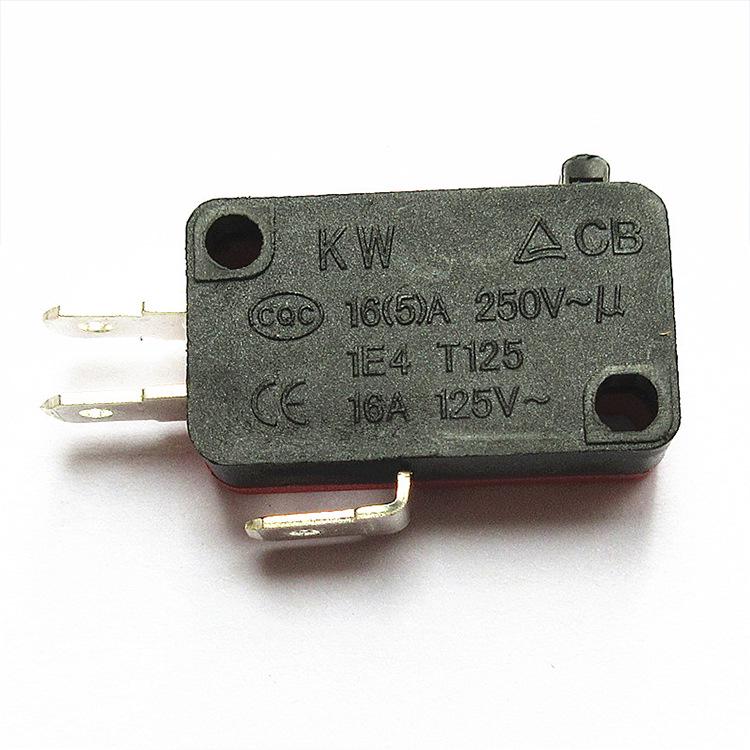 5A250V Kupfer-Berührung KW7 Mikroschalter - 1C/2C25 Dreibein-Hubbegrenzung