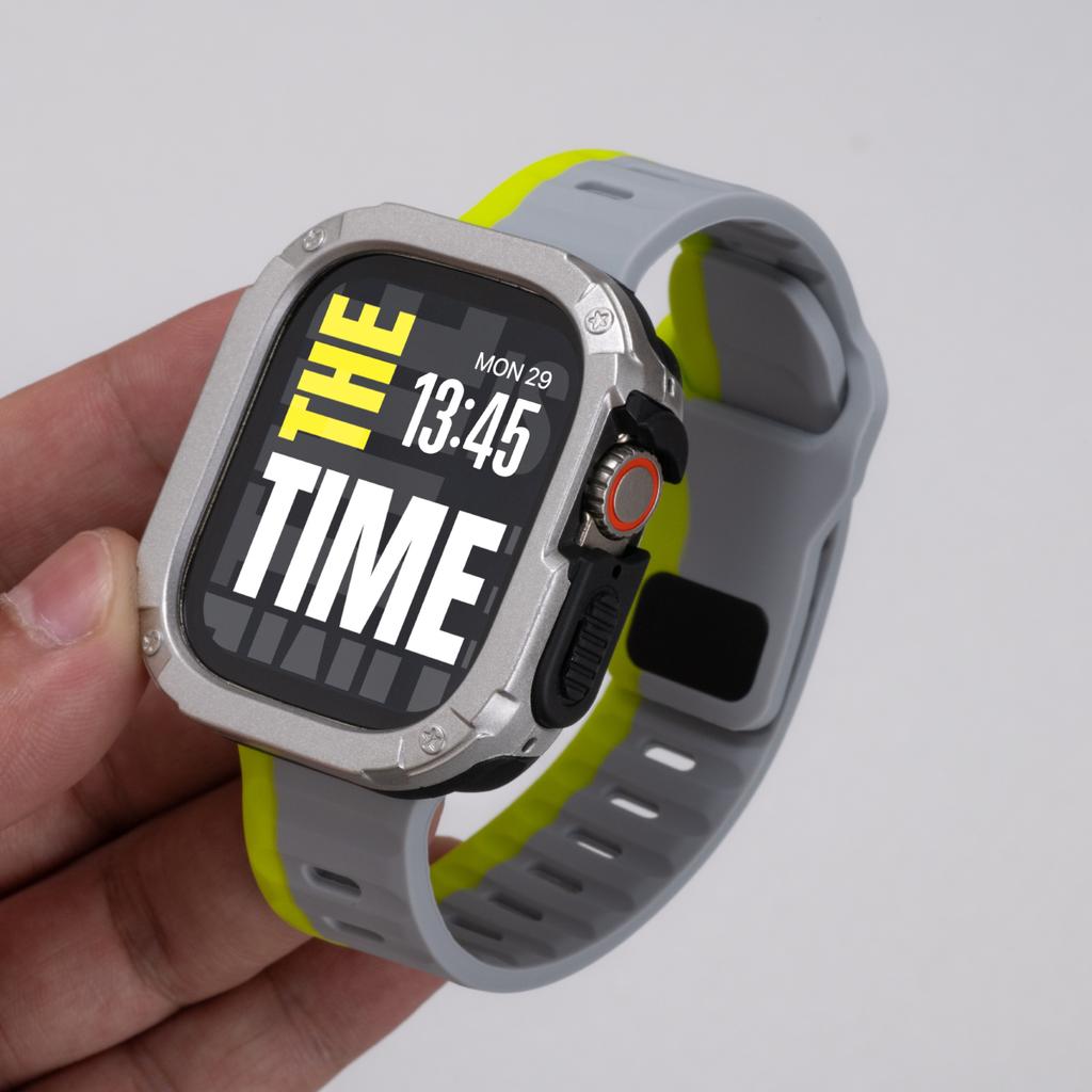 Case+Strap For Apple Watch Ultra 3/2 49mm 40/41 44/45 46mm Protective Cover Silicone Band For Iwatch Series 11 10 9 8 7 6 5 SE3