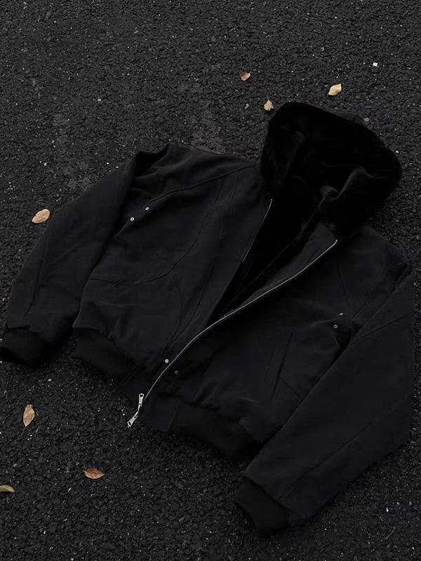 Куртка на флисовой подкладке для осени и зимы, куртка из выстиранного хлопкового канваса M