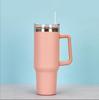 40oz Second Gen Insulated Stainless Steel Car Cup with Straw - Large Capacity Cold Preservation