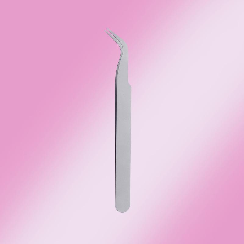 123mm Anti-Stick, No-Glue, Stainless Steel Round Tip Colored Tweezers for Jewelry and False Eyelashes