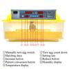 Digital Automatic 56 Eggs Turner Incubator Chicken Hatching Machine Temperature 80W