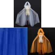 New Mesh Cloak Halloween Cape With Hood For Unisex Cosplay And Costume Parties