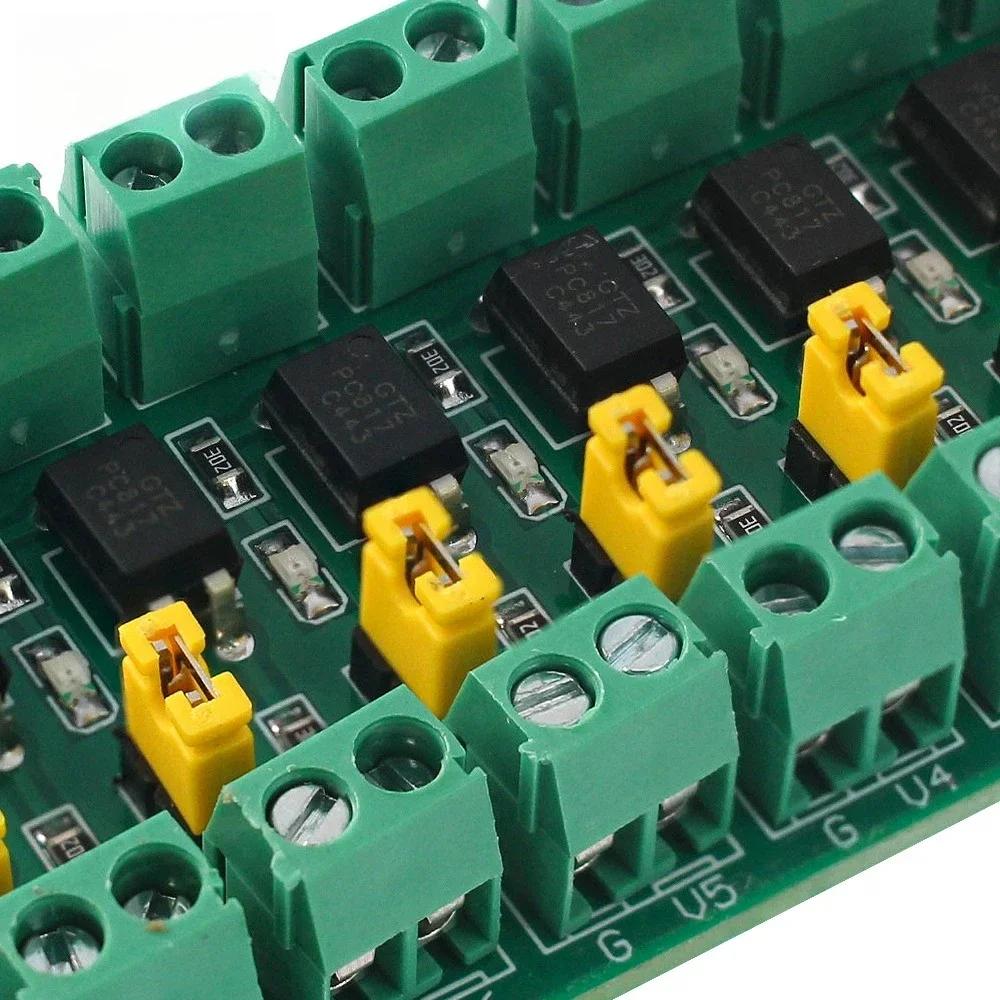 PC817 Optocoupler 8 Way Voltage Isolation Board Voltage Control Adapter Module Drive Photoelectric Isolation Module