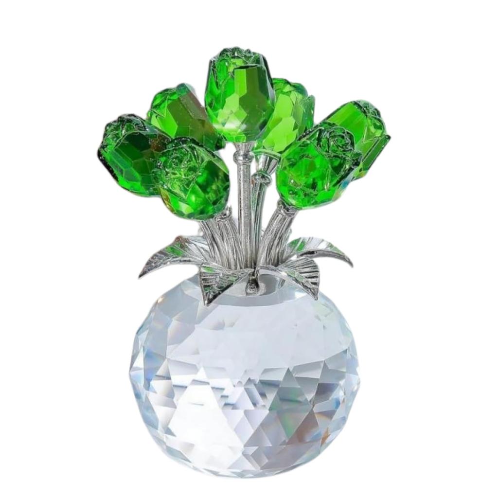SCGEHA Crystal Rose Never Perfect As a Gift for Made of Available In 8 Colors Figurine, Withers, Longevity, Celebrations, Anniversaries, Mother's Day,