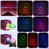 Colorful LED Disco Ball Light Bluetooth Speaker Stage Strobelight Rechargeable Light USB Wedding Ambient Party Festival Por J2V5