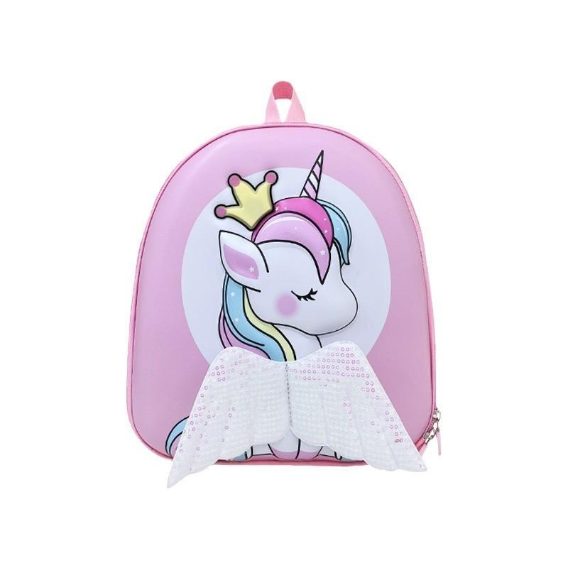Cute Cartoon Unicorn Hard Shell Backpack For Kindergarten Boys And Girls 2024