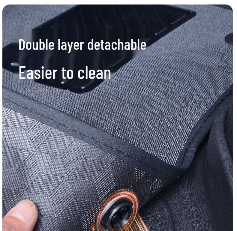 TPE Waterproof, Wear-Resistant Front Floor Mats for Foton Xiangling M1 Single-Row Flatbed Trucks