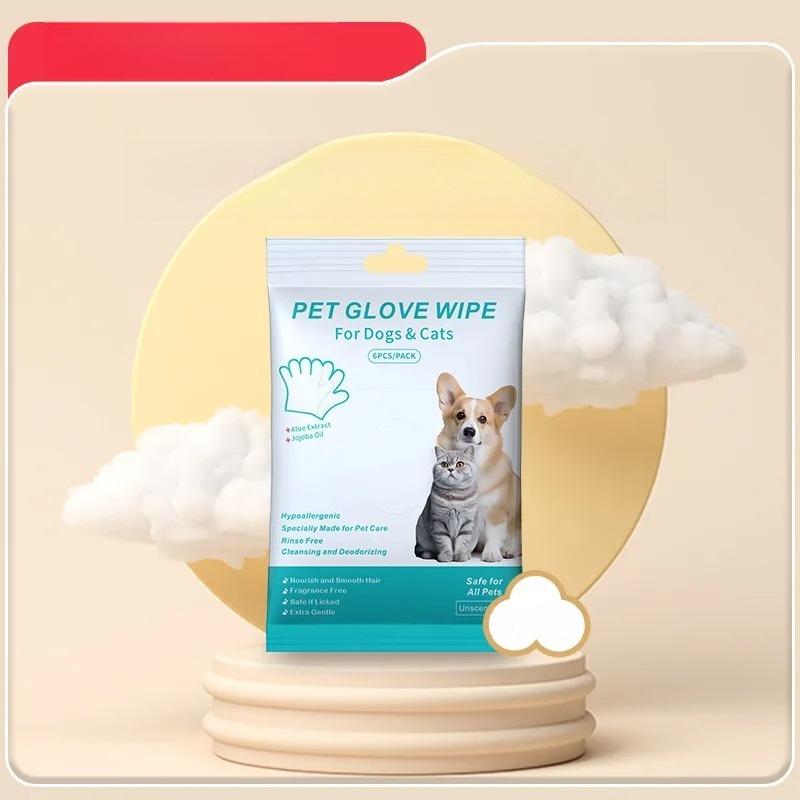 Cat Dog Bath Cleaning Dry Cleaning Disposable Wipes Gloves Pet Bath-free Gloves Deodorizing Pet Supplies