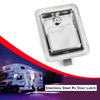 Edelstahl-Anhänger-Werkzeugkasten-Griffriegel mit Schloss, hochglanzpolierte Werkzeugkasten-Riegel, Paddelschloss, 6 x 4 Zoll, mit 2 Schlüsseln