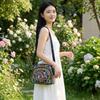 Ethnic Style Embroidered Phone Bag With Zipper For Daily Use