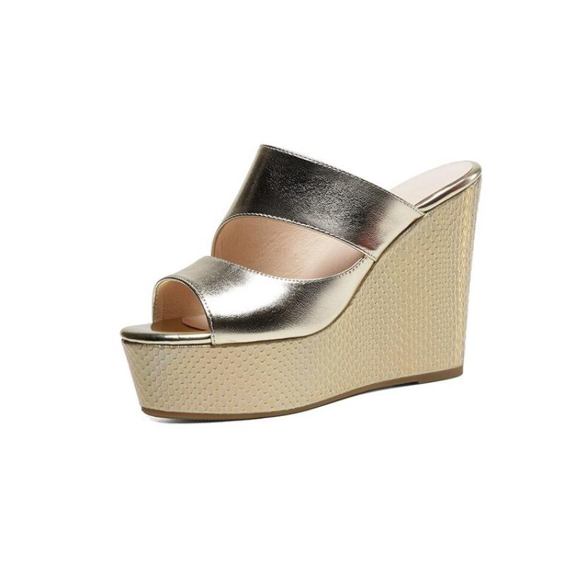 Women's Extreme High Heel Platform Sandals, Wedge Sole Waterproof Outdoor Slides, Fashion Wholesale Summer Slippers In Stock