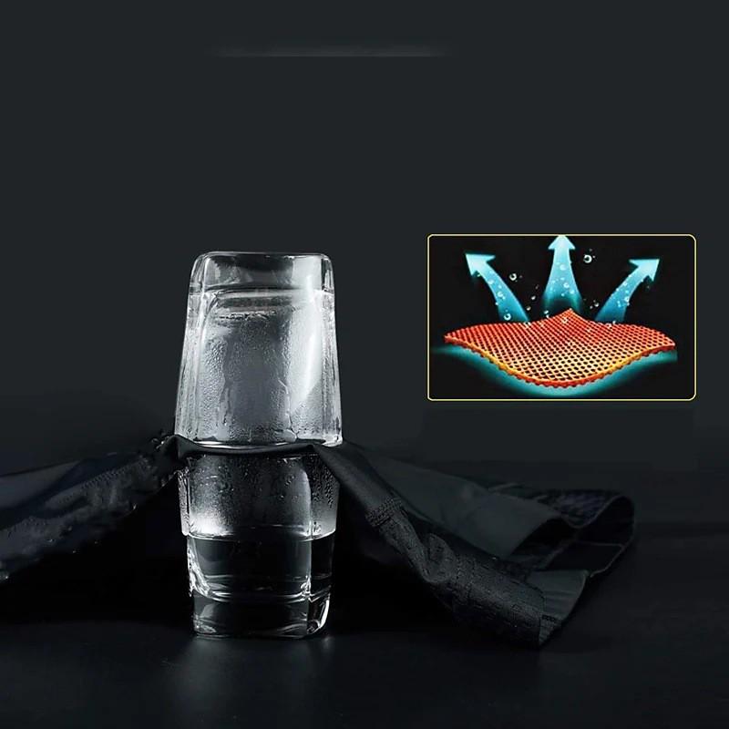 Unisex Cycling Pants Breathable 4-Way Stretch Ice-Cool Lycra Bike Trousers With Silicone Pad