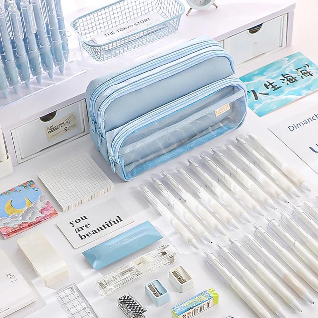 1PC Large-capacity Multi-functional Creative Pencil Case with High Appearance, Simple and Painful Pencil Case