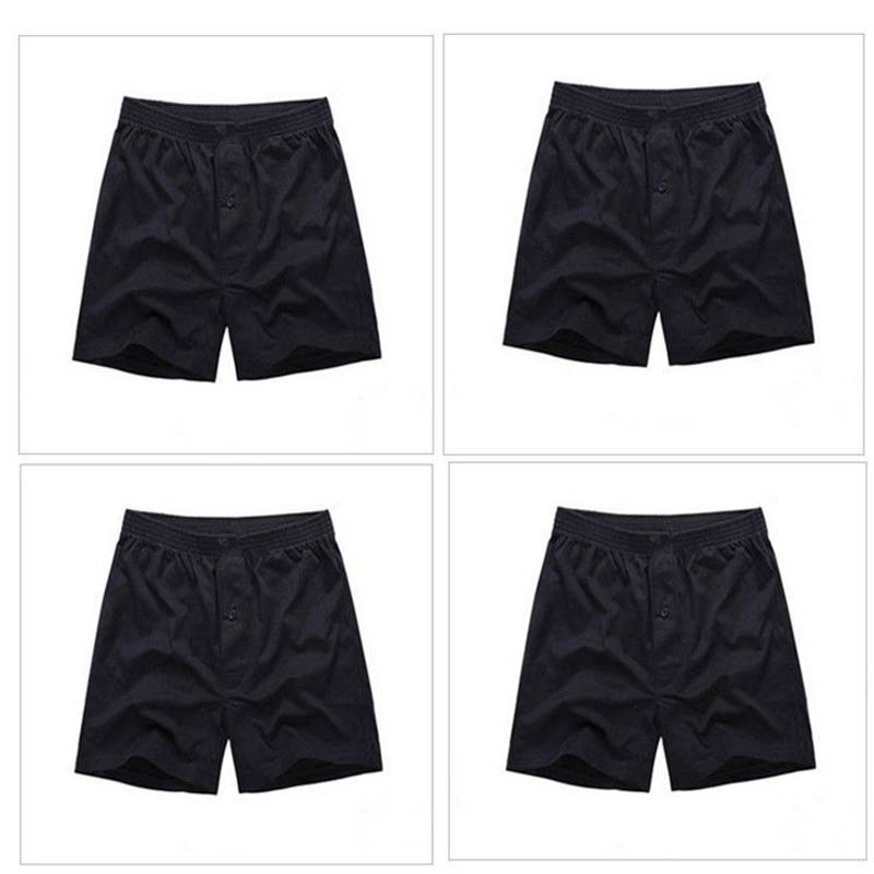 Confezione da 4 boxer da uomo boxer larghi boxer da casa in cotone taglie forti