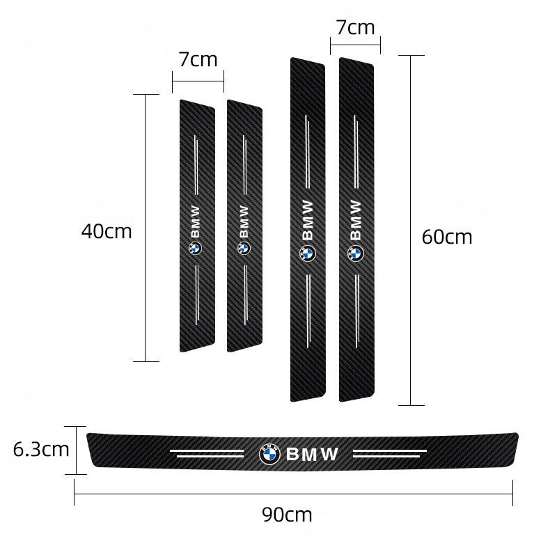 Car Threshold Protection Stickers Scratch Resistant Accessories For BMW E46 E90 E60 F30 F10 E39 i3 i4 X1 X2 X3 X5 X4 X6 X7 M3 M4