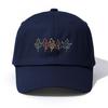 1pc Leaves Print Baseball Cap for Adults,Minimalist Retro Style Casual Soft Adjustable Dad Hat,Perfect As Gift