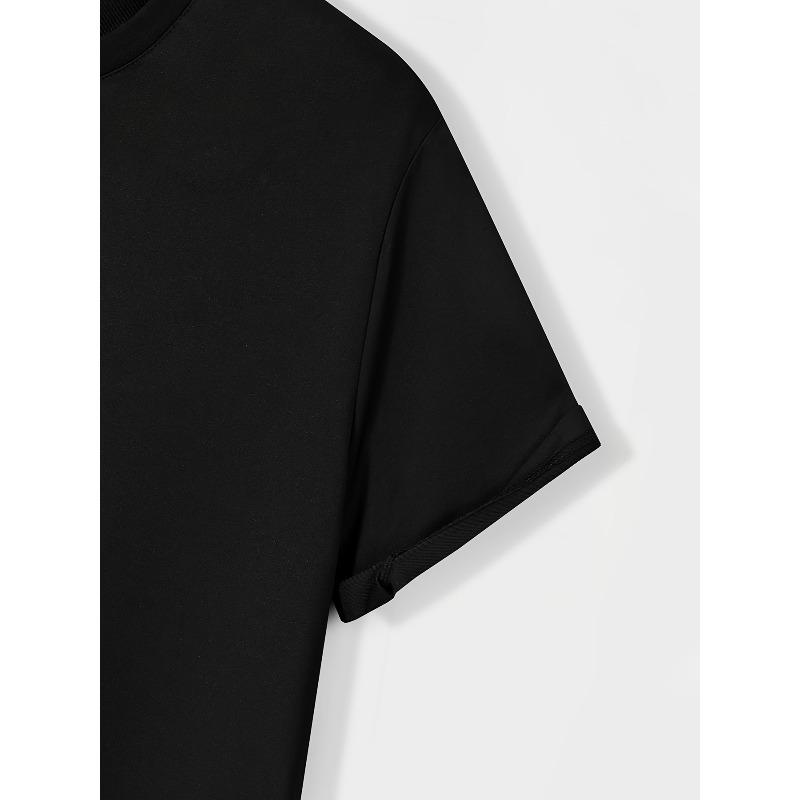 Tailles européennes T-shirt imprimé confortable pour homme à col rond, Manches courtes ample décontracté pour Printemps Été Vacances