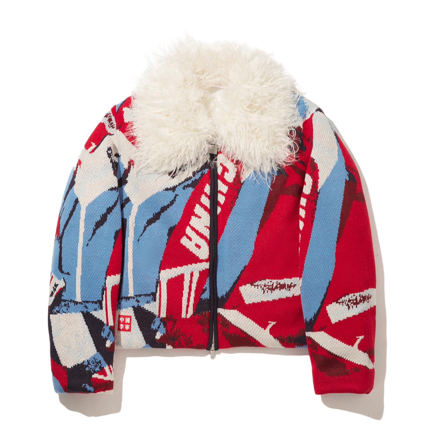Li Ning Миланская неделя моды Свободная универсальная короткая хлопковая куртка Женские куртки AJMW122-2 S