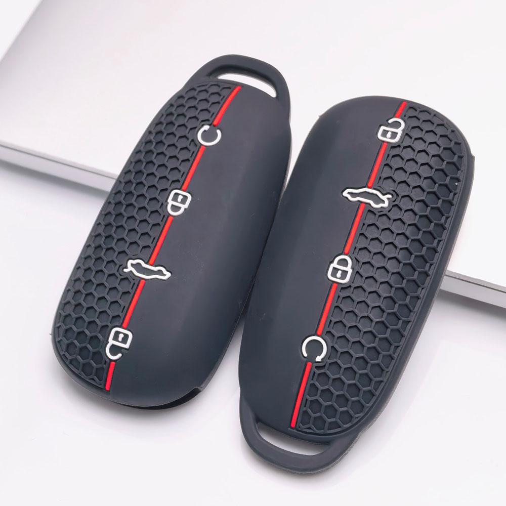 Key Case Cover for Chery Omoda C5 Tiggo Anti-Scratch Guard Shockproof Protection Soft Grip Texture Responsive Button Touch Dust Resistant Cover