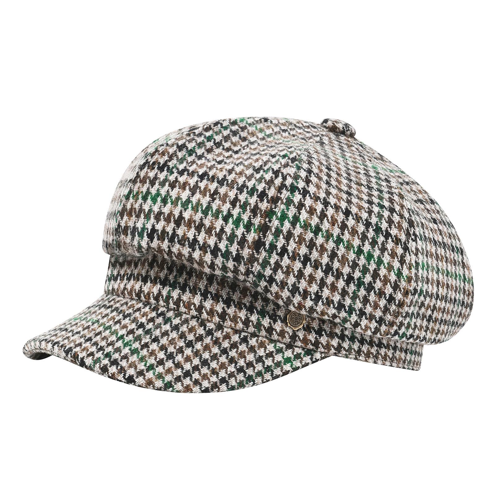 

VOBOOM Women s 8 Panel Wool Tweed Newsboy Gatsby Ivy Cap Golf Cabbie Driving Hat Classic Baker Boy & Beret 56-58cm