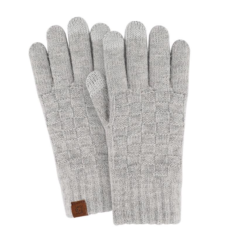 REACH STAR Autumn Winter Thickened Knitted Gloves