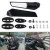 Motorcycle Rear Side Mirror Rearview Integrated Turn Signal Light Rotating For Kawasaki NINJA 400 2018-2021
