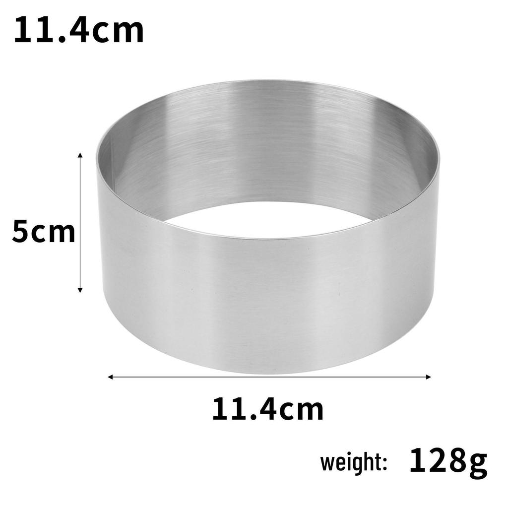 Stainless Steel Cake Mousse Rings: 5-10cm Seamless Round Tart Molds