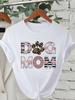 Trend Dog Mama Printed Women T-shirts Fashion Cartoon Graphic Print T-shirts Clothes Female Shirt Short Sleeve Casual Tees