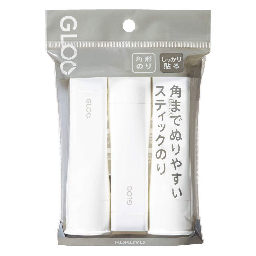 

KOKUYO Glue Stick GLOO Firmly Stick M Size 3 Pieces Ta-G302-3P