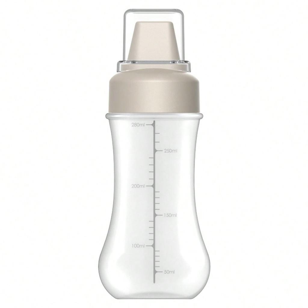 1 pz Bottiglia Squeeze per Salse da Cucina con Coperchio Antipolvere, Adatta per Condimenti per Insalata, Ketchup, Bottiglia per Salse in Stile Squeeze, Utensile da Cucina Multifunzione a 5 Fori