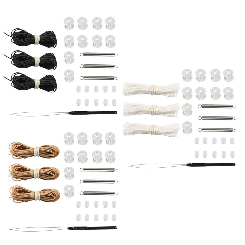 RV Pleated Shade Repair Kit, Pleaded Shade Maintain Tools With Pull Rope, Plugs, Pulleys, Springs And Rope Threader, Day Night Window Shade