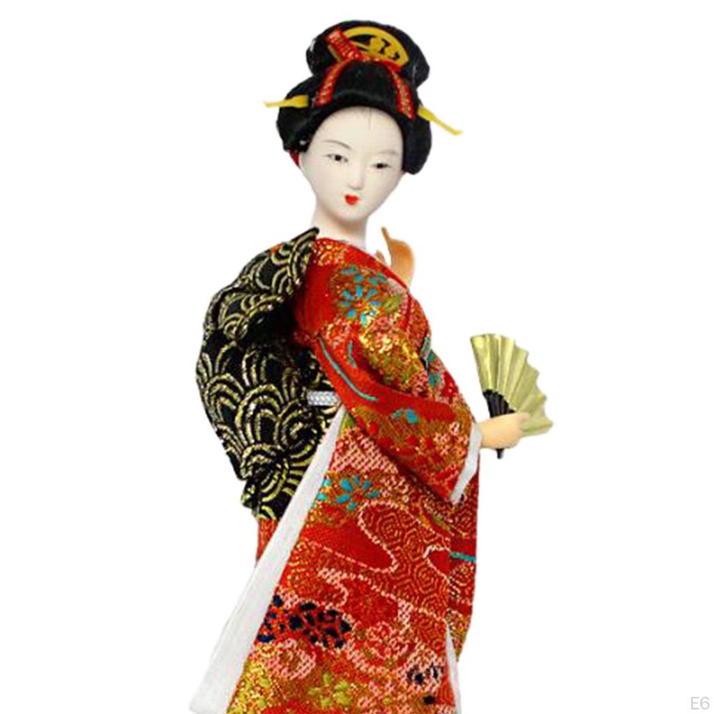 Japanische Geisha Kimono Puppe 25cm Sammeln Figurine Asiatischen Folk Ethnische Housewarming Geschenk Desktop