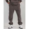 Comfrt Solid Embroidered Fleece Oversize Hoodie Sweatpants Set Casual Couple Outfit