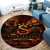 Galatasaray S Round Area Rug,Carpet Rug for Living Room Bedroom Sofa Playroom Decor,Non-slip Floor Mat