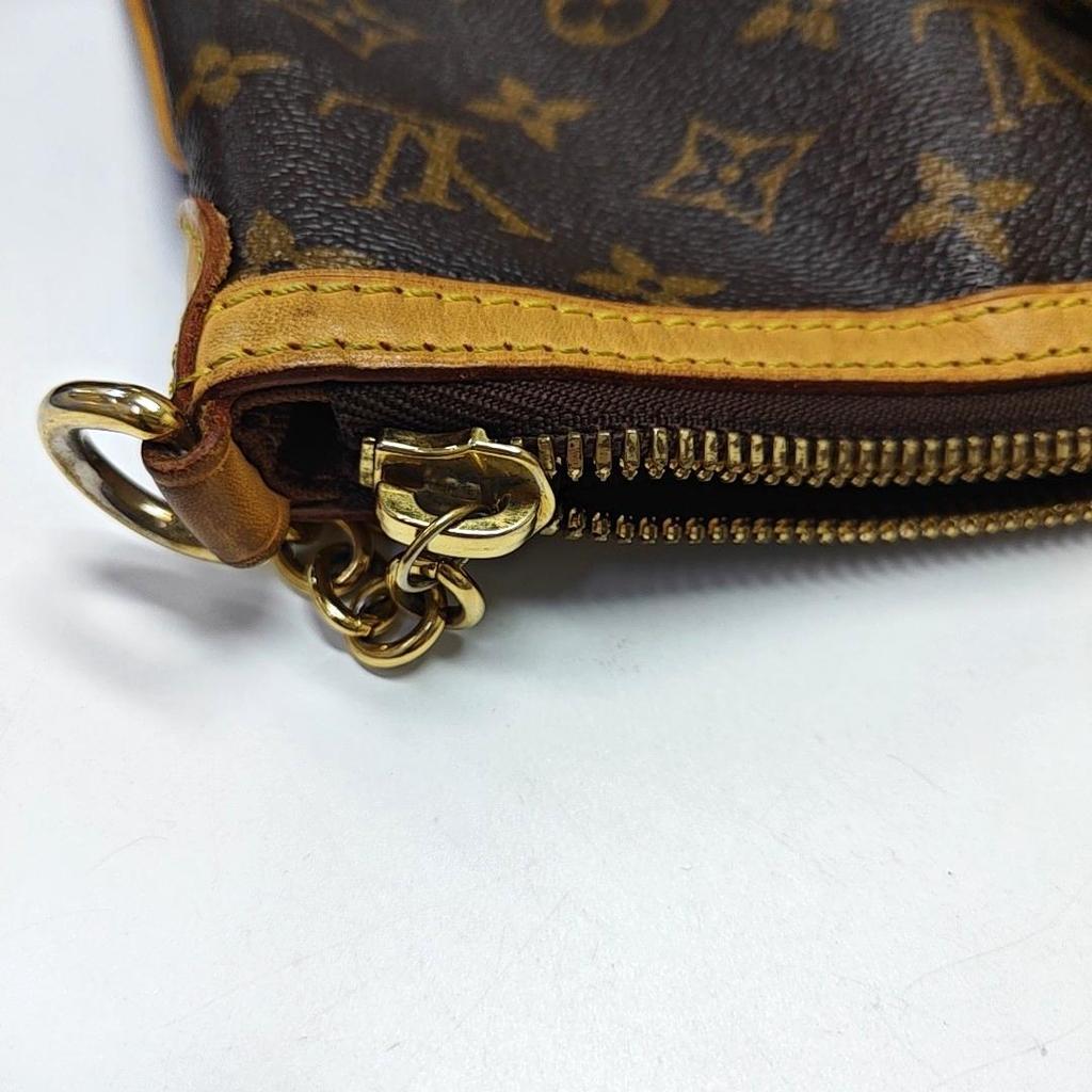 [Pre-Owned] Palermo Large Brown Coated Canvas Monogram Shoulder Bag - Fair #16Q9A4V
