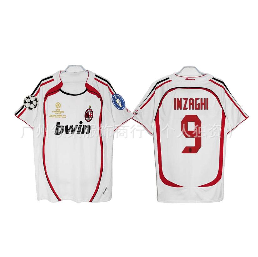 AC Milan retro jersey 0607 season Kaka Maldini Ronaldini Ronaldinho Pirlo collector's edition football jersey