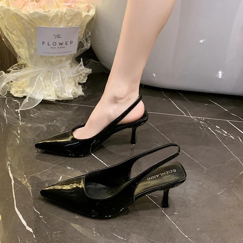 Fashion Summer New Pointed Toe Design Leopard Print Woman Pumps Pointed Toe Thin Low Heels Elegant Party Female Shoes Zapatos De Mujer