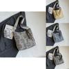 Fashionable Retro Crossbody Tote Bag Stylish Korean Summer 2024 Large Capacity Handbag