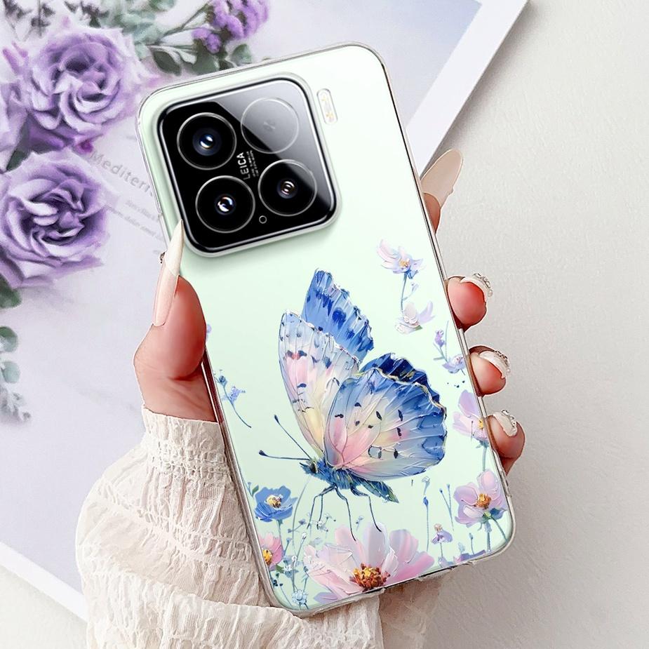 For Xiaomi Mi 15 Pro 5G Case New Fashion Painted Cover Soft Silicone Slim Phone Case For Xiaomi 15 Pro Mi15 5G Back Cover Fundas